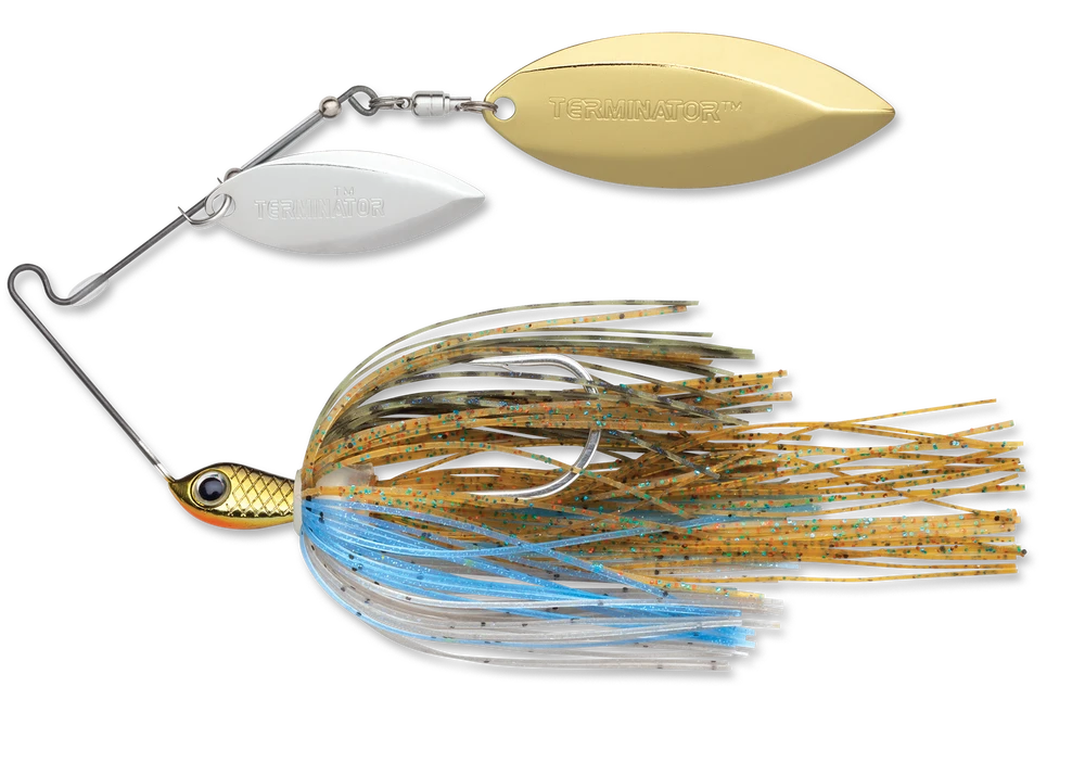 Terminator Stainless Pulse Skirt Spinnerbait Double Willow 1/2 Oz.