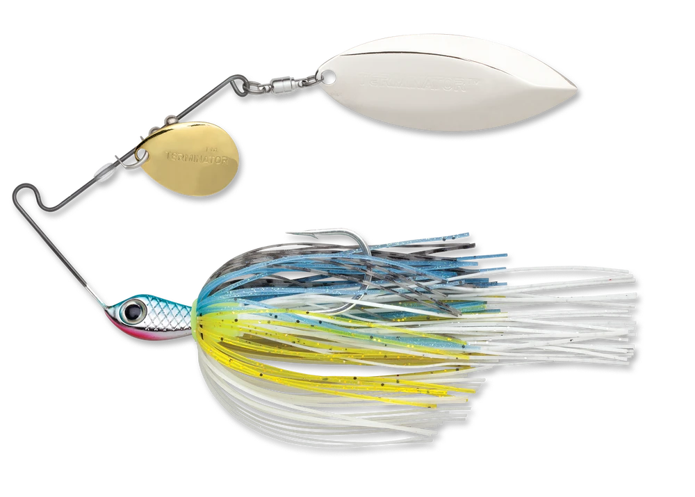 Terminator Stainless Pulse Skirt Spinnerbait Colorado Willow 3/8 Oz. - Image 3