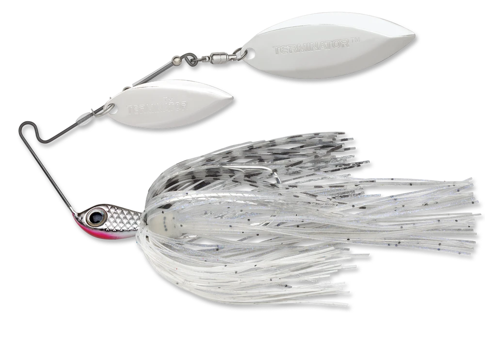 Terminator Stainless Pulse Skirt Spinnerbait Double Willow 1/2 Oz. - Image 4